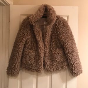 Zara faux fur jacket